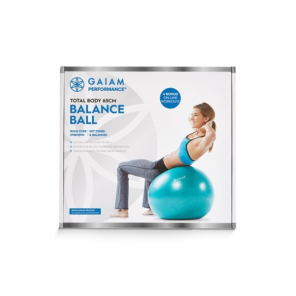 Gaiam BalanceBall Beginners Kit - 65cm